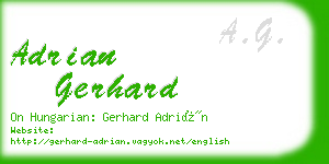 adrian gerhard business card